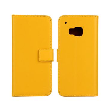 Lönnrot HTC One M9 Genuine Leather Wallet Case - Yellow