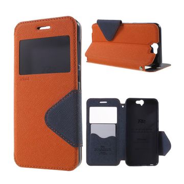 ROAR KOREA Window HTC One A9 Leather Case - Orange