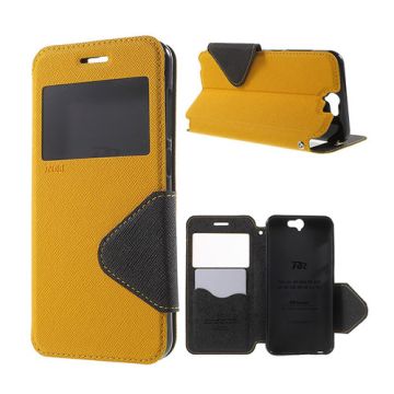 ROAR KOREA Window HTC One A9 Leather Case - Yellow