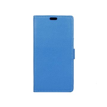 HTC A9s lychee skin leather case - Blue