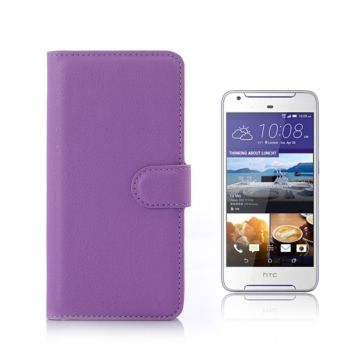 HTC Desire 650 wallet leather flip case - Purple