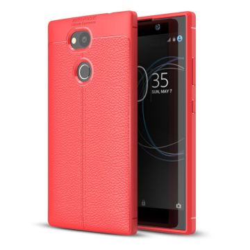 Sony Xperia L2 litchi grain soft case - Red