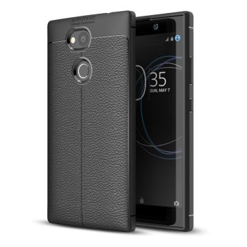 Sony Xperia L2 litchi grain soft case - Black