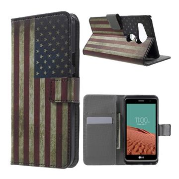 Moberg Google Nexus 5X Leather Case - Retro American Flag