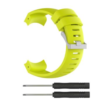 Suunto Core Alu Black silicone wrist strap with install tools - Green