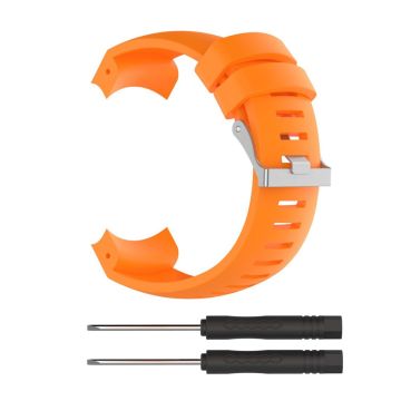 Suunto Core Alu Black silicone wrist strap with install tools - Orange