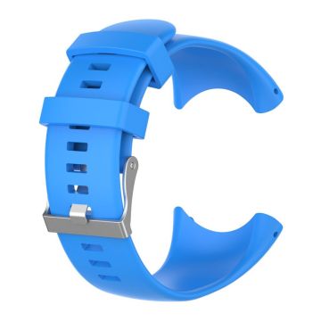 Suunto Core Alu Black metal buckle silicone watchband - Blue