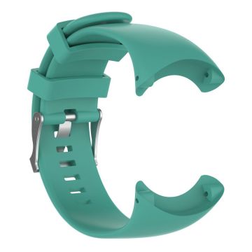 Suunto Core Alu Black metal buckle silicone watchband - Cyan