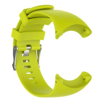 Suunto Core Alu Black metal buckle silicone watchband - Green