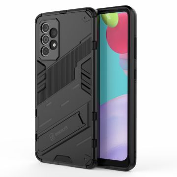 Shockproof hybrid cover with a modern touch for Samsung Galaxy A52s 5G / A52 5G / A52 - Black