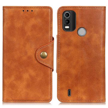 Alpha Nokia C21 Plus flip case - Brown