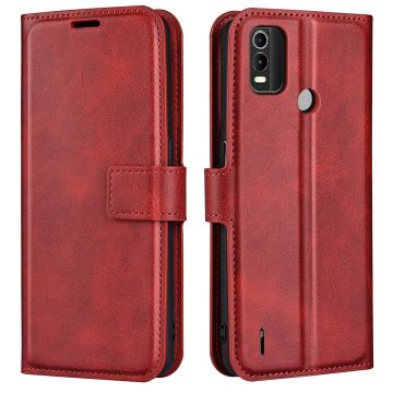 Wallet-style leather case for Nokia C21 Plus - Red