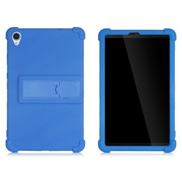 Lenovo Tab M8 (2nd Gen) FHD slide-out style kickstand silicone case - Blue