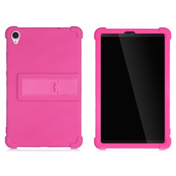 Lenovo Tab M8 (2nd Gen) FHD slide-out style kickstand silicone case - Rose