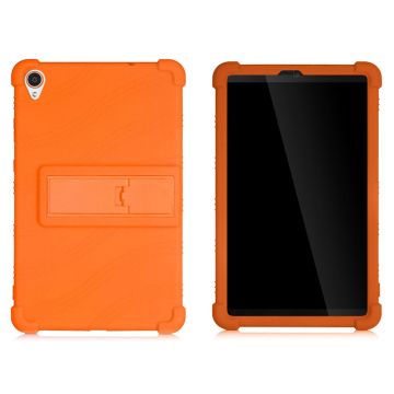 Lenovo Tab M8 (2nd Gen) FHD slide-out style kickstand silicone case - Orange