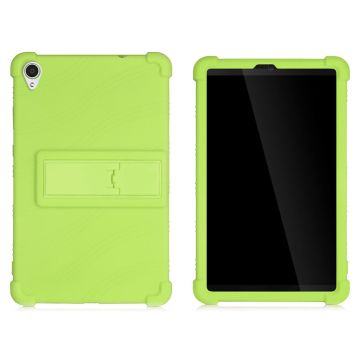 Lenovo Tab M8 (2nd Gen) FHD slide-out style kickstand silicone case - Green