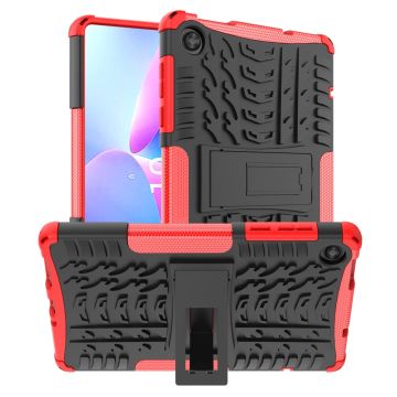 Tire pattern kickstand case for Lenovo Tab M8 (Gen 4) - Red