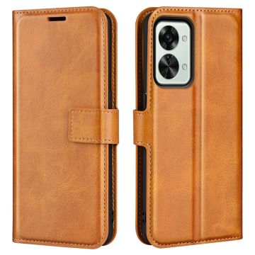 Wallet-style leather case for OnePlus Nord 2T - Yellow