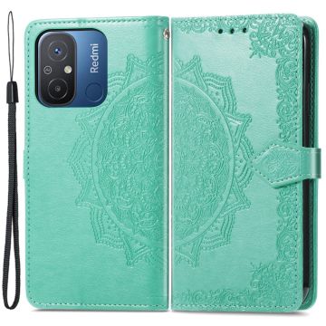 Mandala Xiaomi Redmi 12C / 11A Flip case - Green