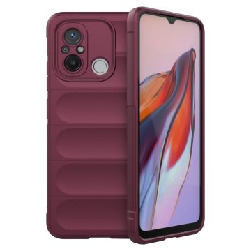 Soft gripformed cover for Xiaomi Poco C55 / Redmi 11A / 12C - Wine Red