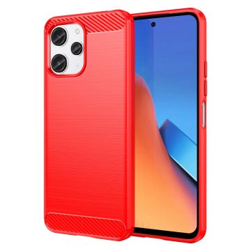 Carbon Flex case - Xiaomi Redmi 12 5G / Poco M6 Pro 5G - Red