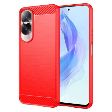 Carbon Flex case - Honor X50i / 90 Lite - Red