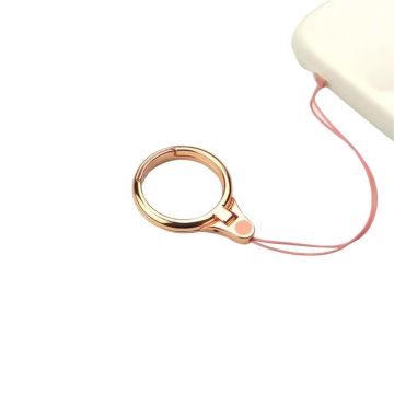 Universal phone ring with lanyard - Rose Gold