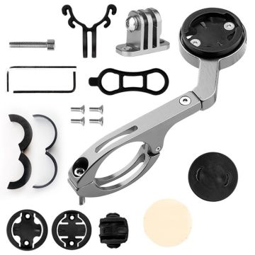 Bicycle GPS / Stopwatch accessory kit for Garmin / Bryton and GoPro - Grey