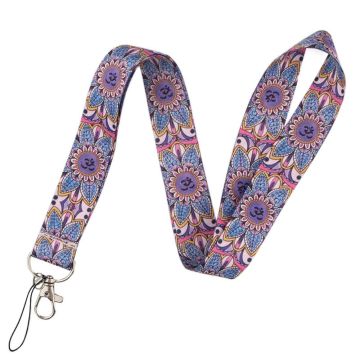 Universal floral pattern phone lanyard - Tribal Flower