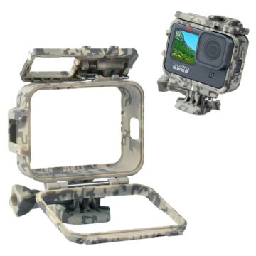 GoPro Hero 9 protective frame with dual shoe ports - Camouflage