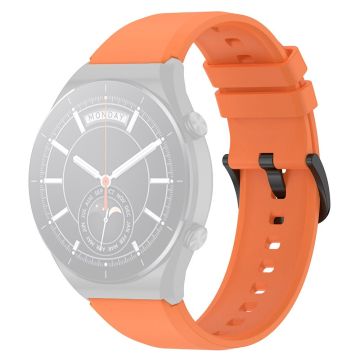 22mm Universal simple silicone watch strap - Orange