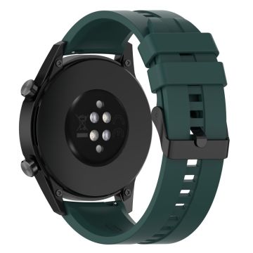 22mm Universal silicone watch strap - Blackish Green