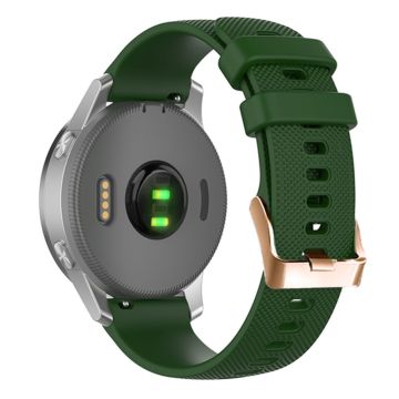 18mm Universal texture pattern silicone strap - Army Green