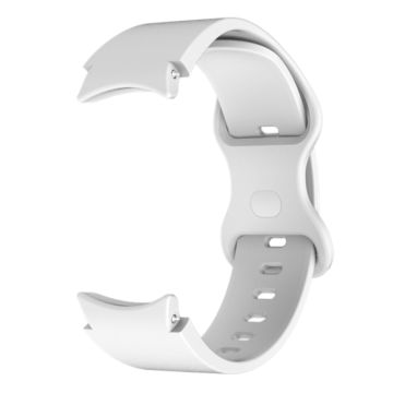 20mm Samsung Galaxy Watch 6 / 6 Pro / 5 / 4 silicone strap - White