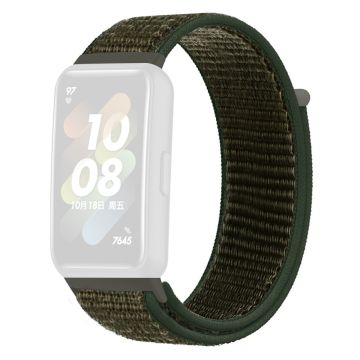 Huawei Band 7 nylon watch strap - Army Green