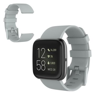 Fitbit Versa 2 / Versa Lite silicone watch band - Grey / Size: L