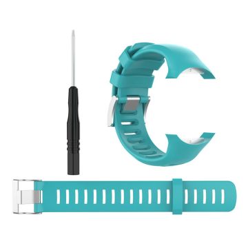 172mm Suunto D6 Dive / D6i Novo / Zulu silicone watch band - Cyan