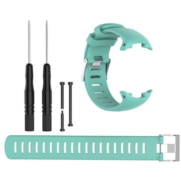 Suunto D4i Novo / D4i / D4 silicone watch strap with tools - Cyan