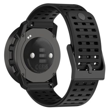 22mm silicone strap for Suunto watch - Black