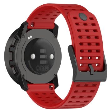 22mm silicone strap for Suunto watch - Red