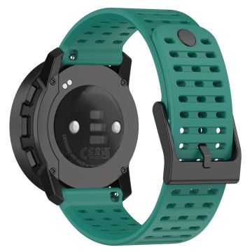 22mm silicone strap for Suunto watch - Blackish Green